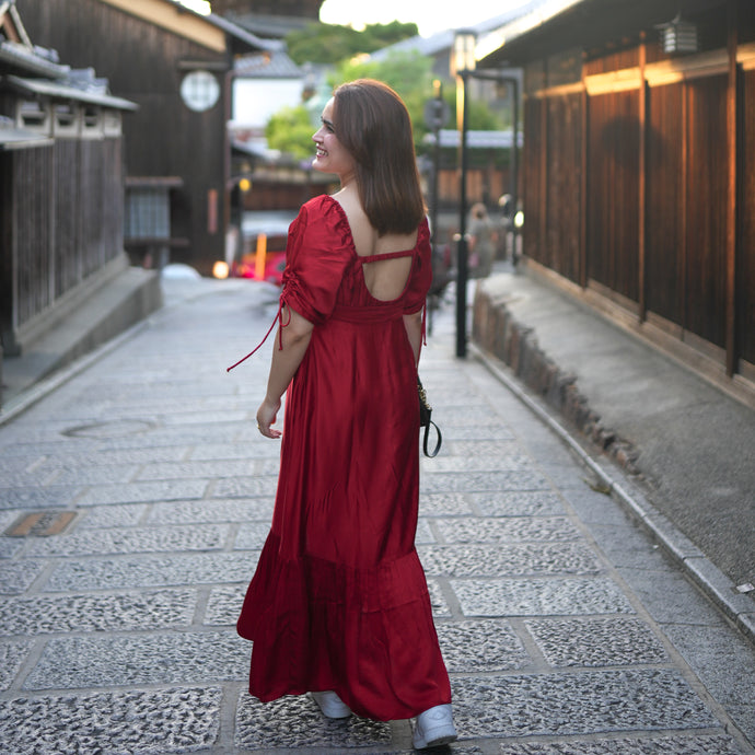 Akai Cherry Long Dress
